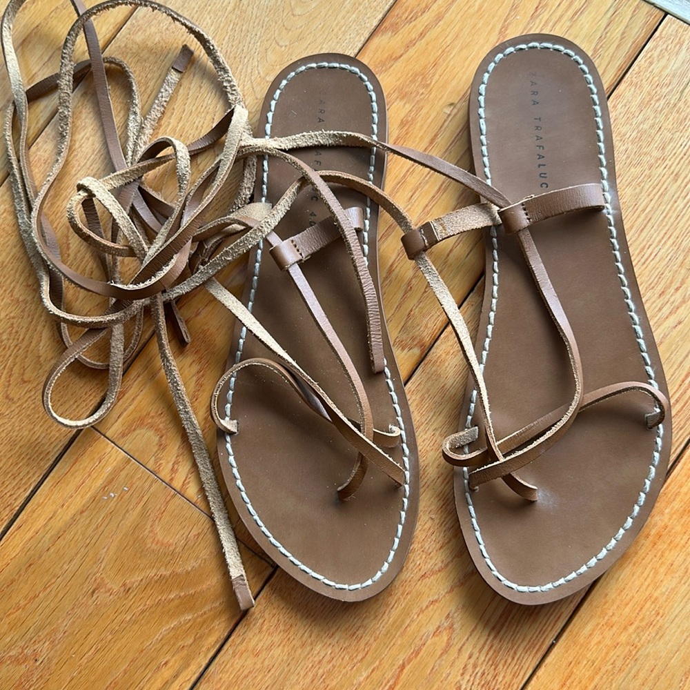 Zara gladiator sandals